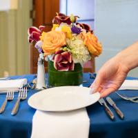 Flowers on a table.
